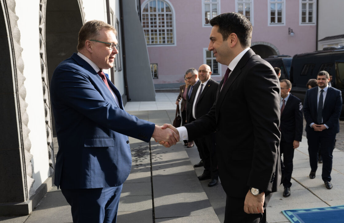 Riigikogu esimees Lauri Hussari kohtumine Armeenia parlamendi esimehe Alen Simonjaniga