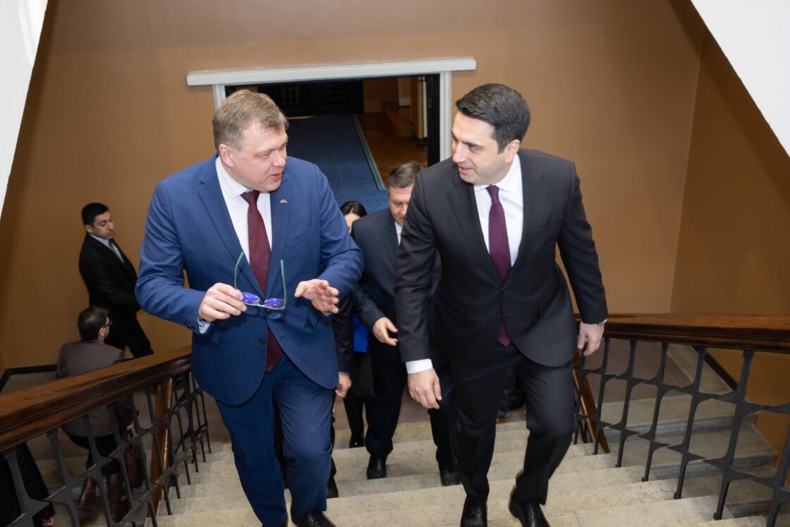 Riigikogu esimees Lauri Hussari kohtumine Armeenia parlamendi esimehe Alen Simonjaniga