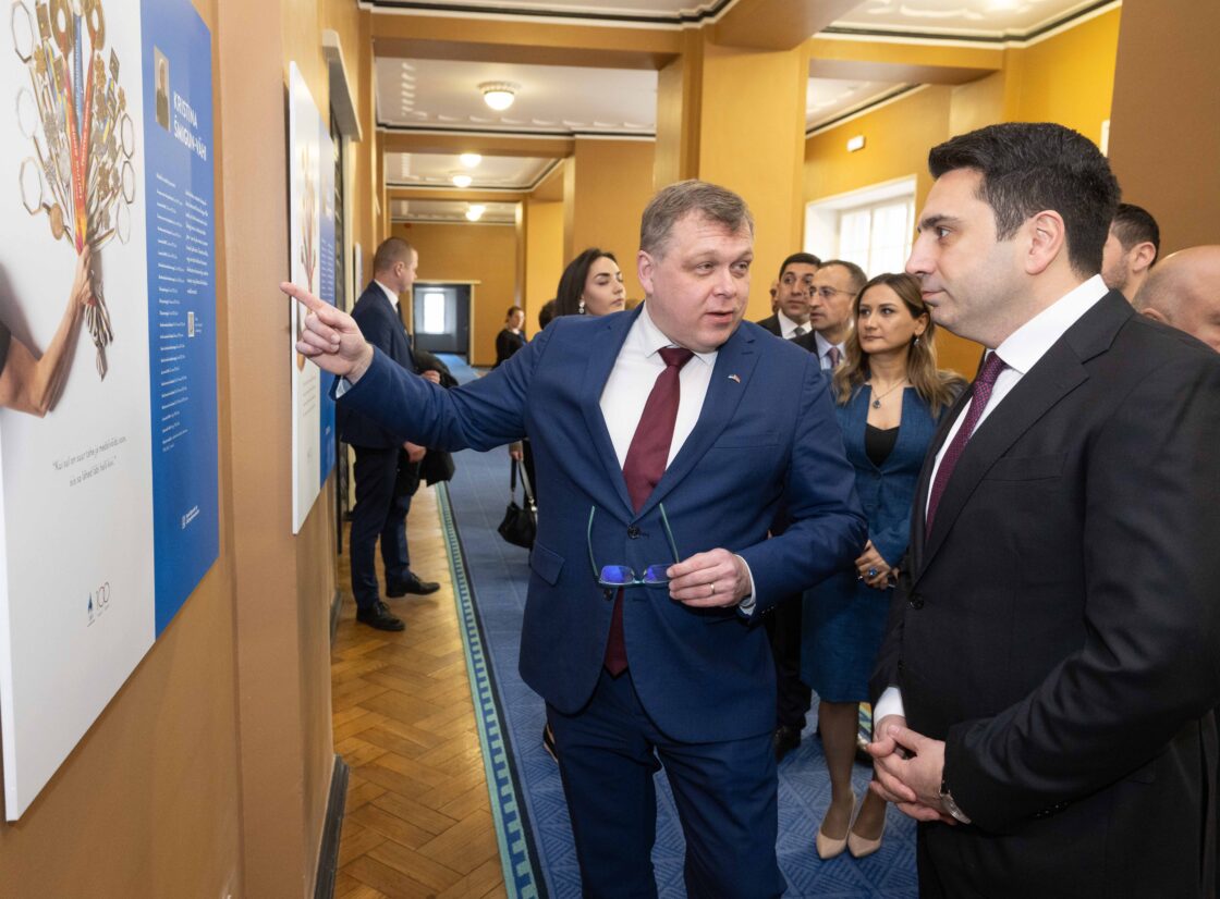 Riigikogu esimees Lauri Hussari kohtumine Armeenia parlamendi esimehe Alen Simonjaniga