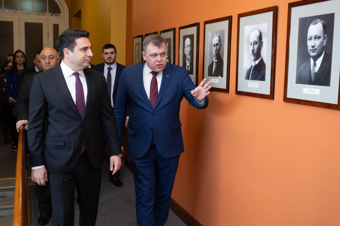 Riigikogu esimees Lauri Hussari kohtumine Armeenia parlamendi esimehe Alen Simonjaniga