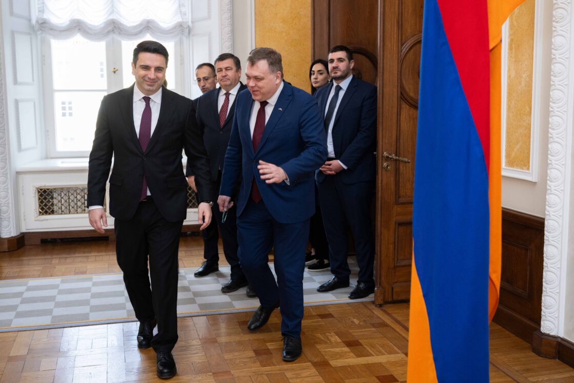 Riigikogu esimees Lauri Hussari kohtumine Armeenia parlamendi esimehe Alen Simonjaniga