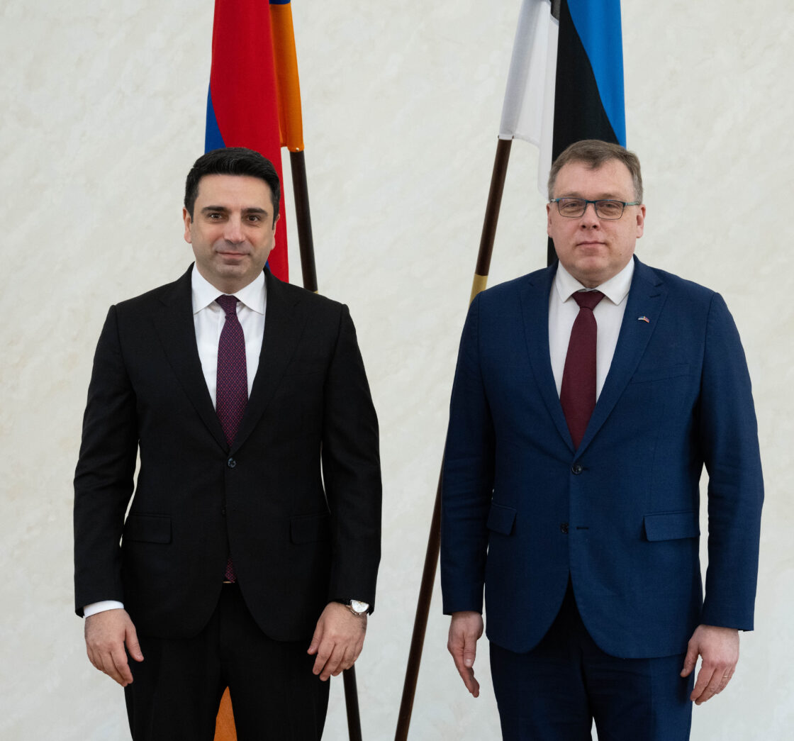 Riigikogu esimees Lauri Hussari kohtumine Armeenia parlamendi esimehe Alen Simonjaniga