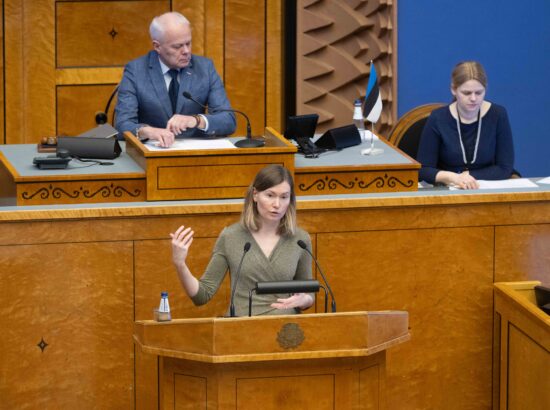 Terviseminister Riina Sikkuti ettekanne riigi pikaajalise arengustrateegia elluviimisest