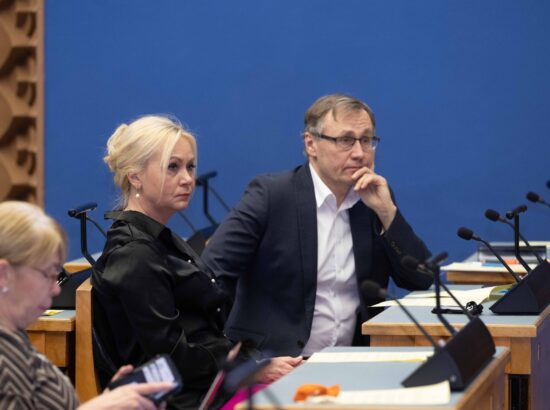 Riigikogu liikmed Riina Solman ja Tõnis Lukas