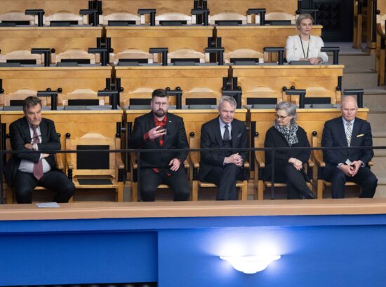 Riigikogu väliskomisjon kohtus Soome parlamendi väliskomisjoni delegatsiooniga.