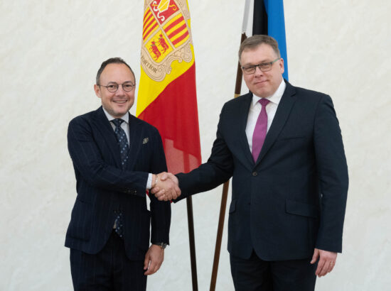 Riigikogu esimees Lauri Hussar kohtus Andorra peaministri Xavier Espot Zamoraga.