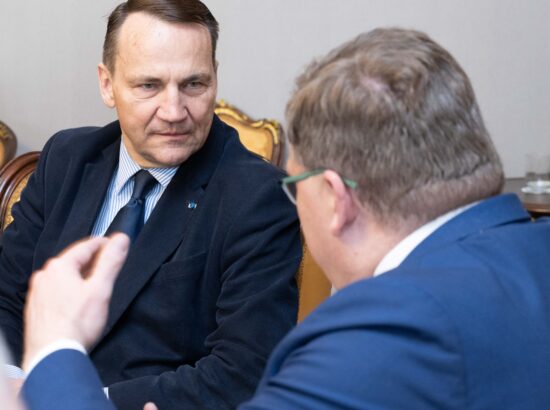 Kohtumine Poola välisministri Radosław Sikorskiga
