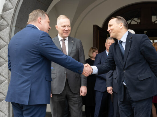 Kohtumine Poola välisministri Radosław Sikorskiga