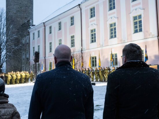 President Arnold Rüütlile pühendatud mälestushetk Kuberneri aias