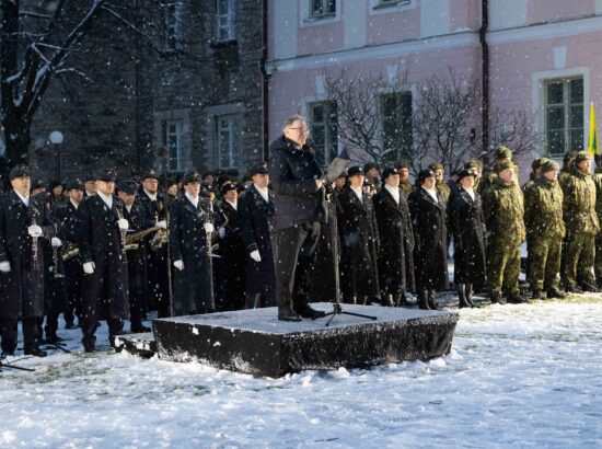 President Arnold Rüütlile pühendatud mälestushetk Kuberneri aias