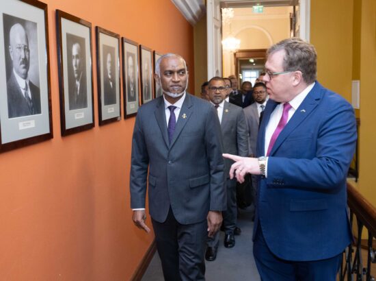 Kohtumine Maldiivide presidendi Mohamed Muizzuga.