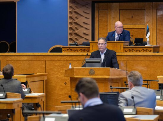 Riigikogus toimus Eesti Konservatiivse Rahvaerakonna fraktsiooni algatatud olulise tähtsusega riikliku küsimuse „Tuuletööstuse pahupoolest“ arutelu.