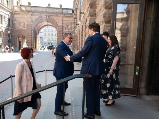 Riigikogu esimees Lauri Hussar  ESTO 2025 pidulikul avamisel Stockholmis