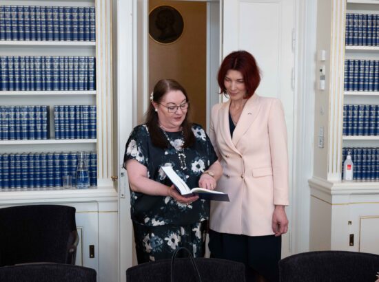 Riigikogu esimees Lauri Hussar  ESTO 2025 pidulikul avamisel Stockholmis