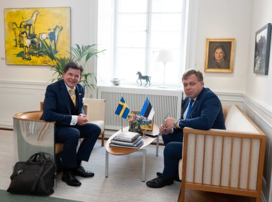 Riigikogu esimees Lauri Hussar  ESTO 2025 pidulikul avamisel Stockholmis