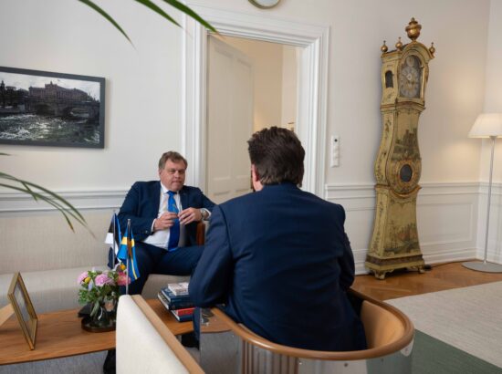 Riigikogu esimees Lauri Hussar  ESTO 2025 pidulikul avamisel Stockholmis