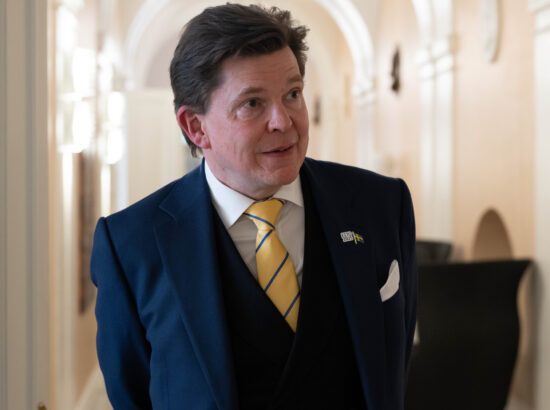 Riigikogu esimees Lauri Hussar  ESTO 2025 pidulikul avamisel Stockholmis