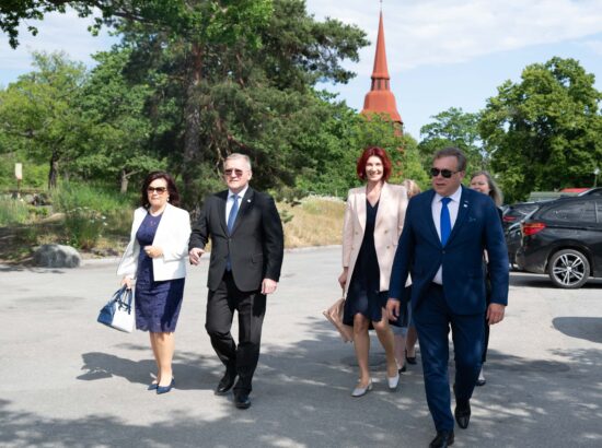 Riigikogu esimees Lauri Hussar  ESTO 2025 pidulikul avamisel Stockholmis