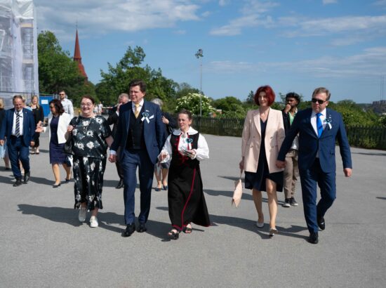 Riigikogu esimees Lauri Hussar  ESTO 2025 pidulikul avamisel Stockholmis