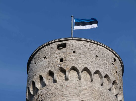 XXVIII laulu- ja XXI tantsupeole „Iseoma“ pühendatud riigilipu heiskamise tseremoonia Kuberneri aias