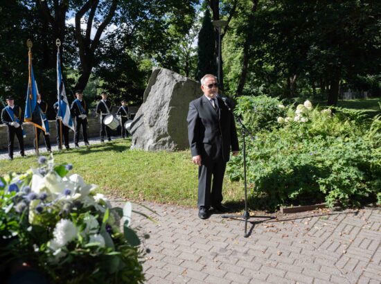 Mälestustseremoonia 20. augusti kivi juures 20.08.2025