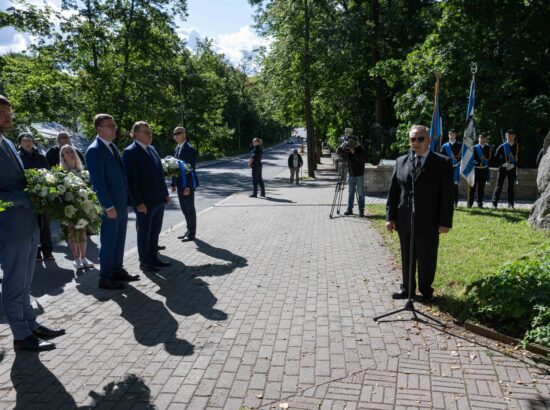 Mälestustseremoonia 20. augusti kivi juures 20.08.2025