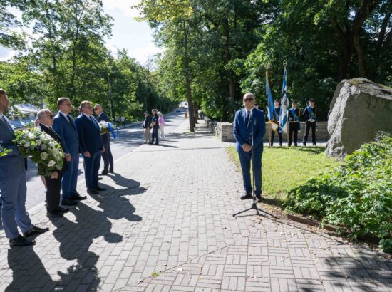 Mälestustseremoonia 20. augusti kivi juures 20.08.2025