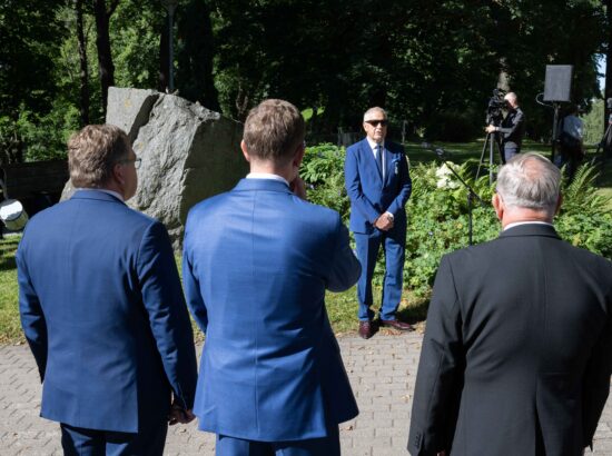 Mälestustseremoonia 20. augusti kivi juures 20.08.2025