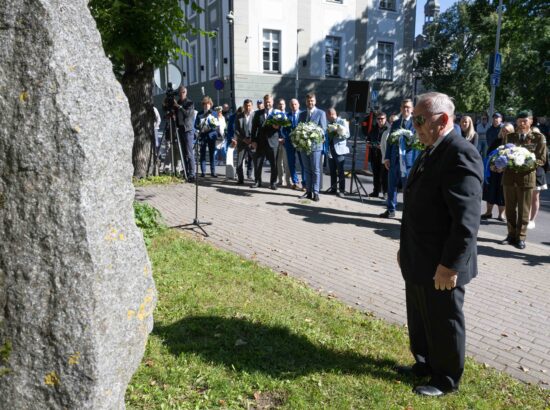 Mälestustseremoonia 20. augusti kivi juures 20.08.2025