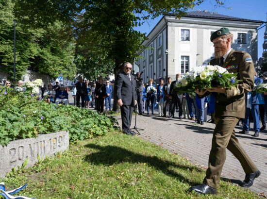 Mälestustseremoonia 20. augusti kivi juures 20.08.2025