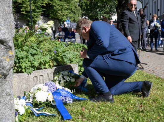 Mälestustseremoonia 20. augusti kivi juures 20.08.2025