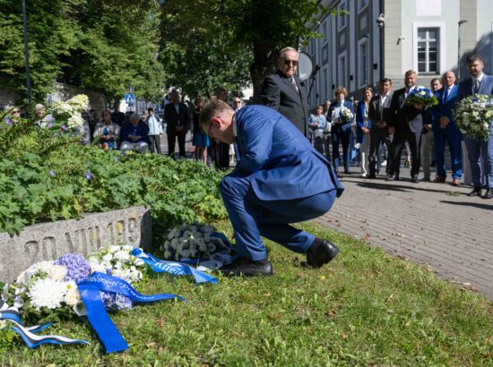 Mälestustseremoonia 20. augusti kivi juures 20.08.2025