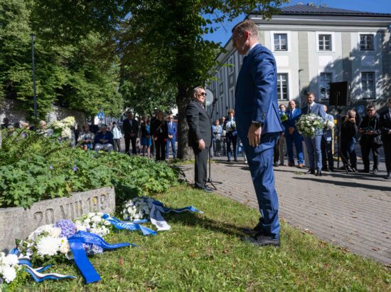 Mälestustseremoonia 20. augusti kivi juures 20.08.2025