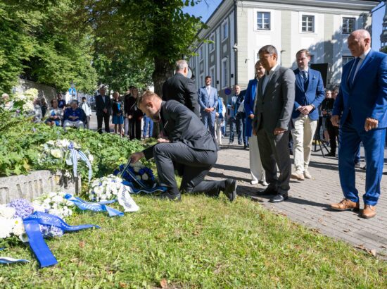 Mälestustseremoonia 20. augusti kivi juures 20.08.2025