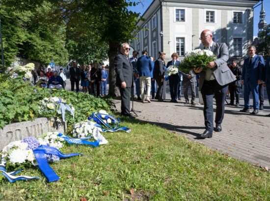 Mälestustseremoonia 20. augusti kivi juures 20.08.2025