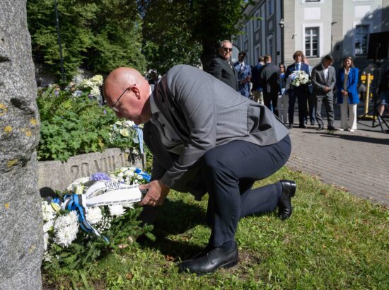 Mälestustseremoonia 20. augusti kivi juures 20.08.2025