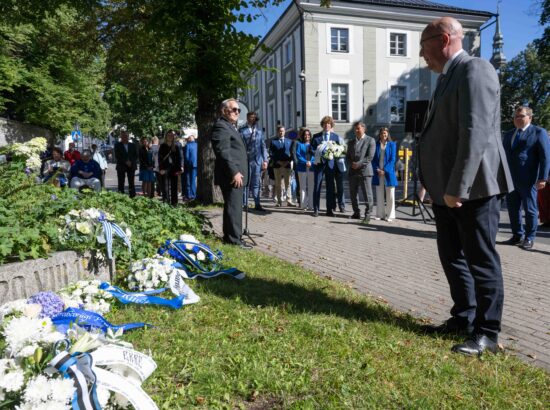 Mälestustseremoonia 20. augusti kivi juures 20.08.2025