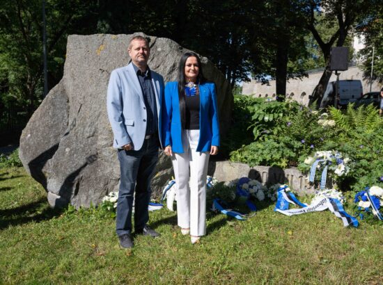 Mälestustseremoonia 20. augusti kivi juures 20.08.2025
