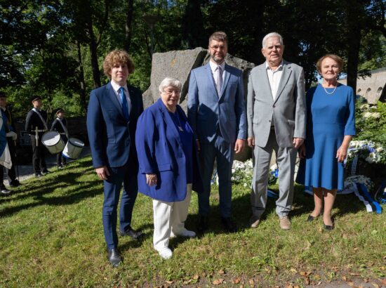 Mälestustseremoonia 20. augusti kivi juures 20.08.2025