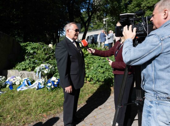 Mälestustseremoonia 20. augusti kivi juures 20.08.2025