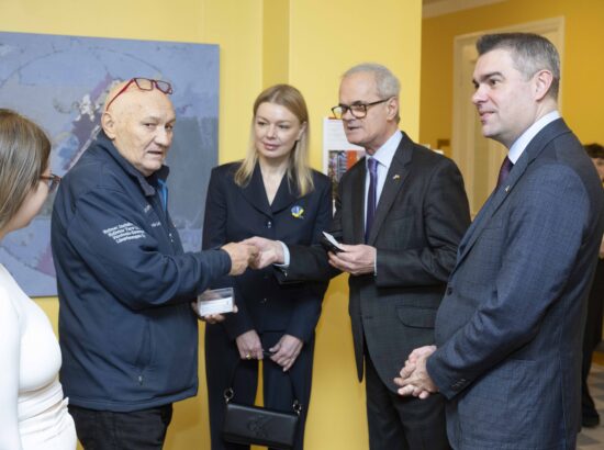 Näituse "Alistumatu Mariupol" avamissündmus.