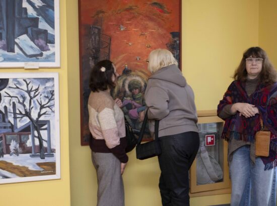 Näituse "Alistumatu Mariupol" avamissündmus.