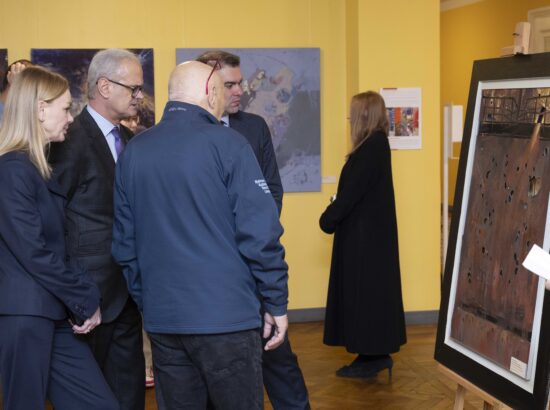 Näituse "Alistumatu Mariupol" avamissündmus.