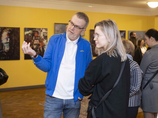 Näituse "Alistumatu Mariupol" avamissündmus.