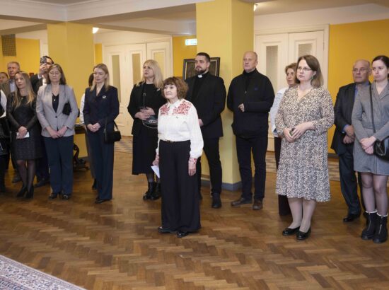 Näituse "Alistumatu Mariupol" avamissündmus.