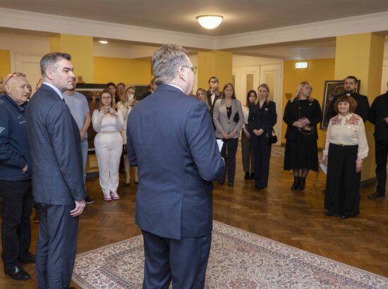 Näituse "Alistumatu Mariupol" avamissündmus.