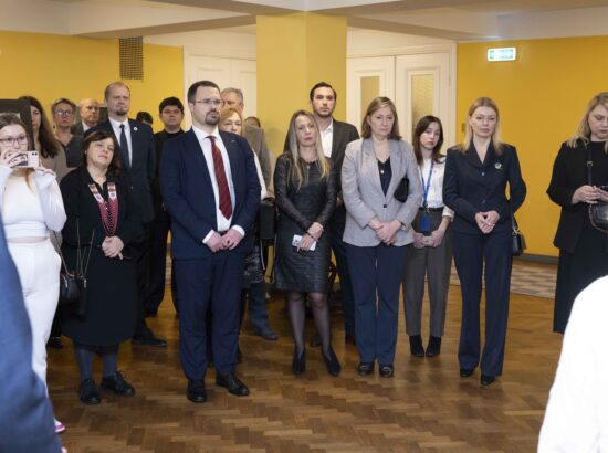 Näituse "Alistumatu Mariupol" avamissündmus.