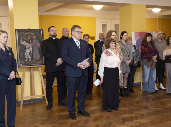 Näituse "Alistumatu Mariupol" avamissündmus.