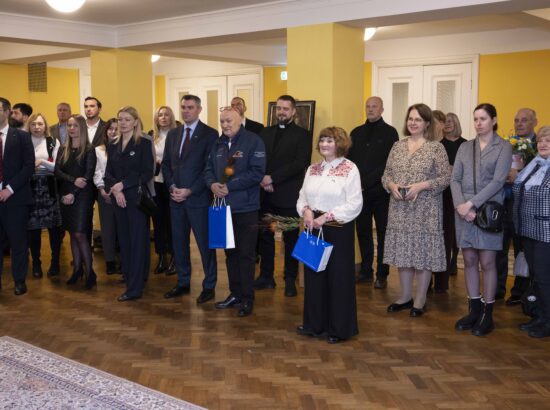 Näituse "Alistumatu Mariupol" avamissündmus.