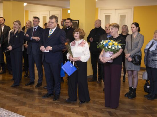 Näituse "Alistumatu Mariupol" avamissündmus.